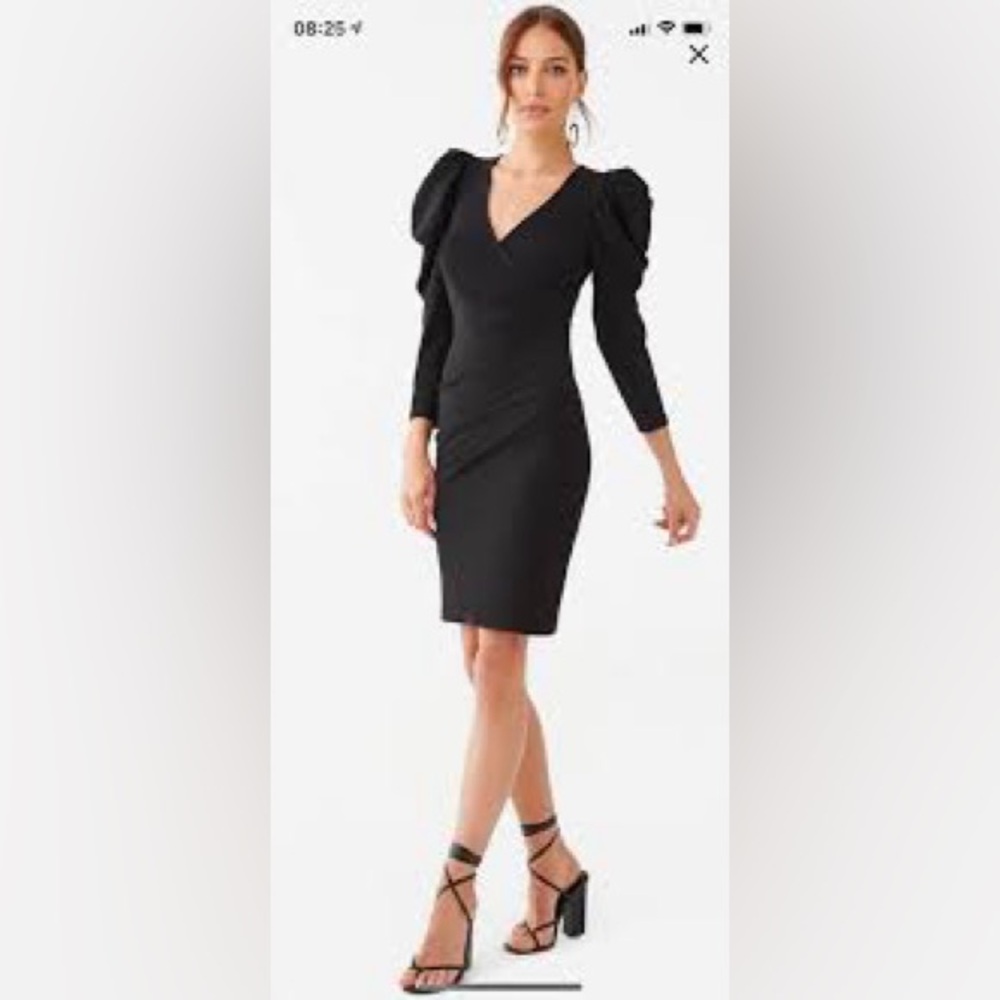 Forever 21 Black party Dress spandex blend comfy and flattering